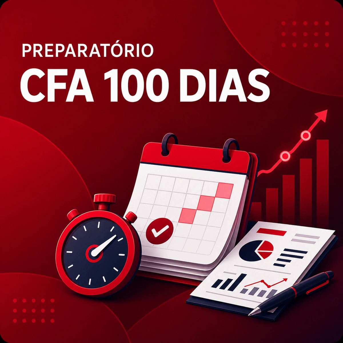 Card completo do curso CFA 100 Dias