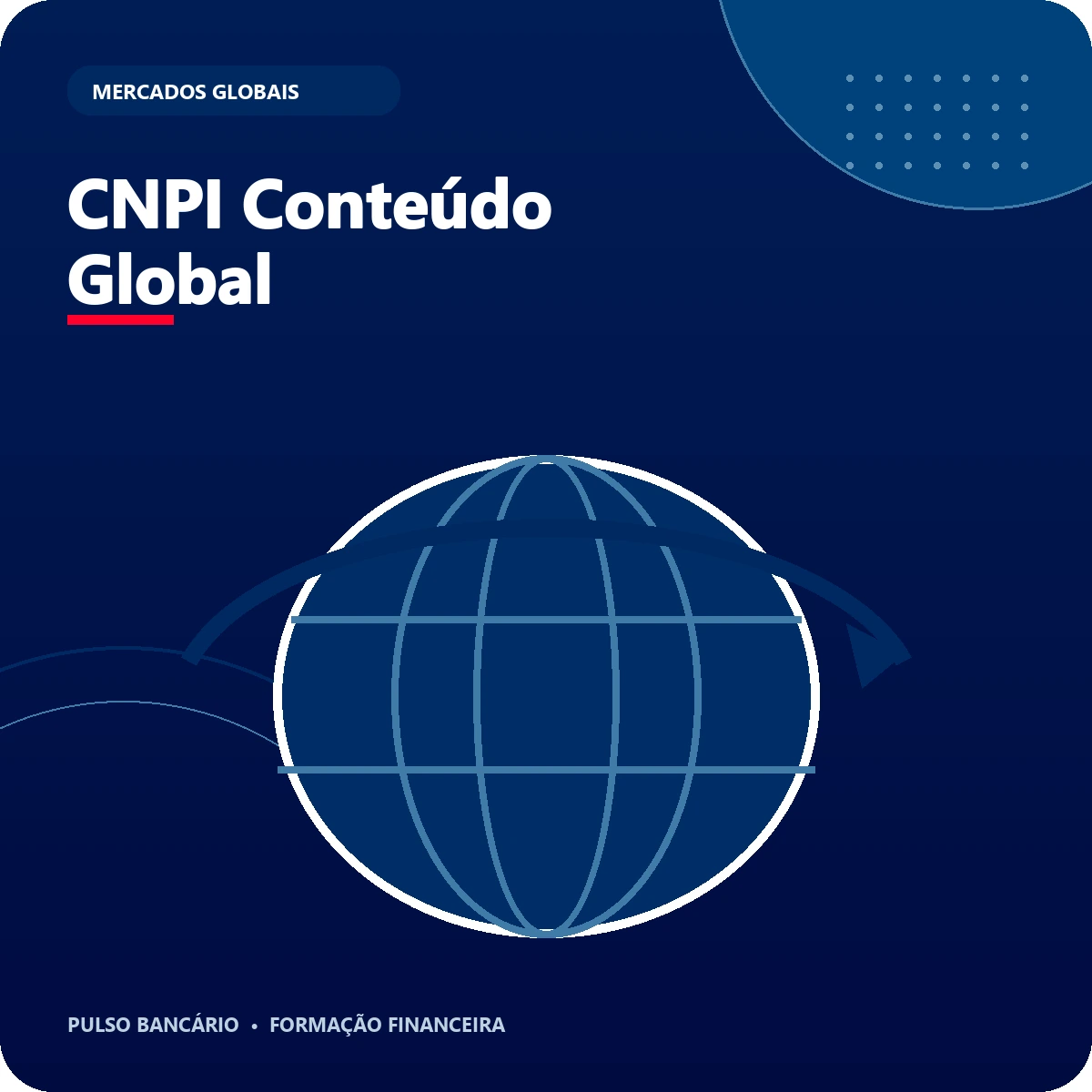 Arte editorial do curso CNPI Conteúdo Global