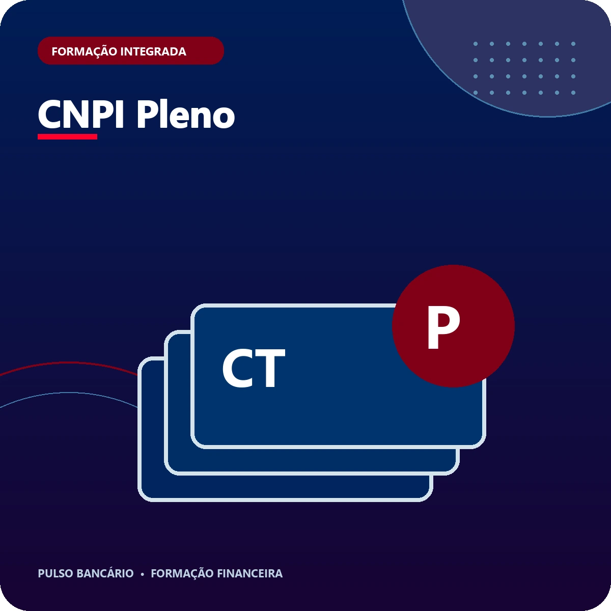 Arte editorial do curso CNPI Pleno