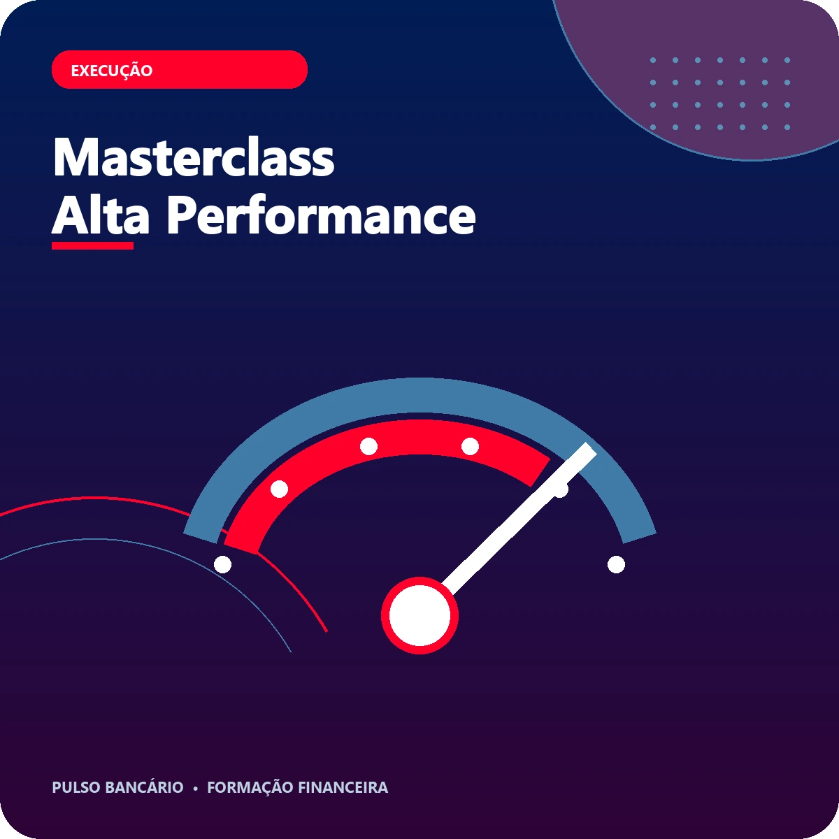 Arte editorial do curso Masterclass Alta Performance