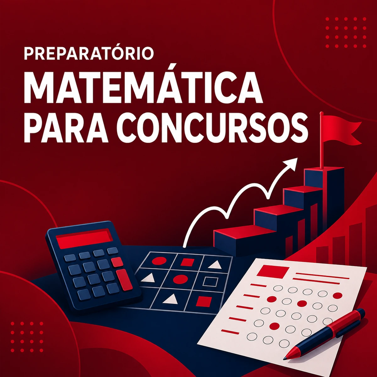Card completo do curso Matemática para Concursos