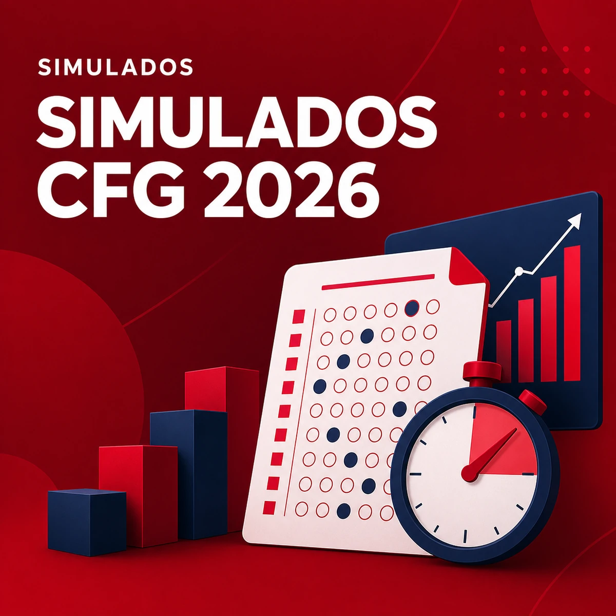 Card completo do curso Simulados CFG 2026