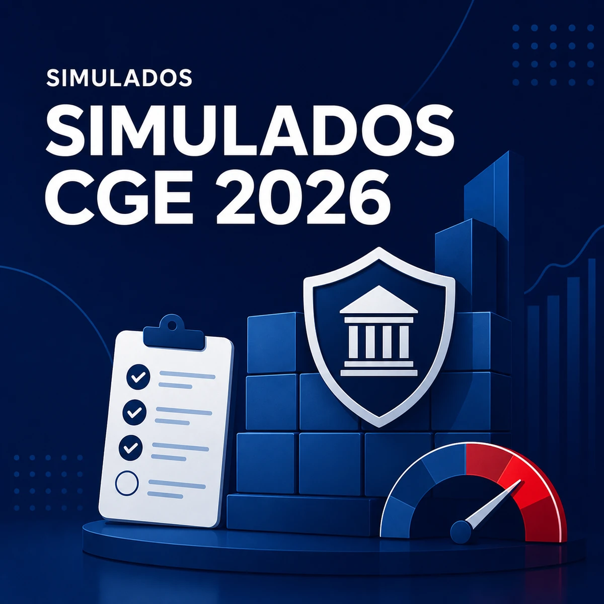Card completo do curso Simulados CGE 2026